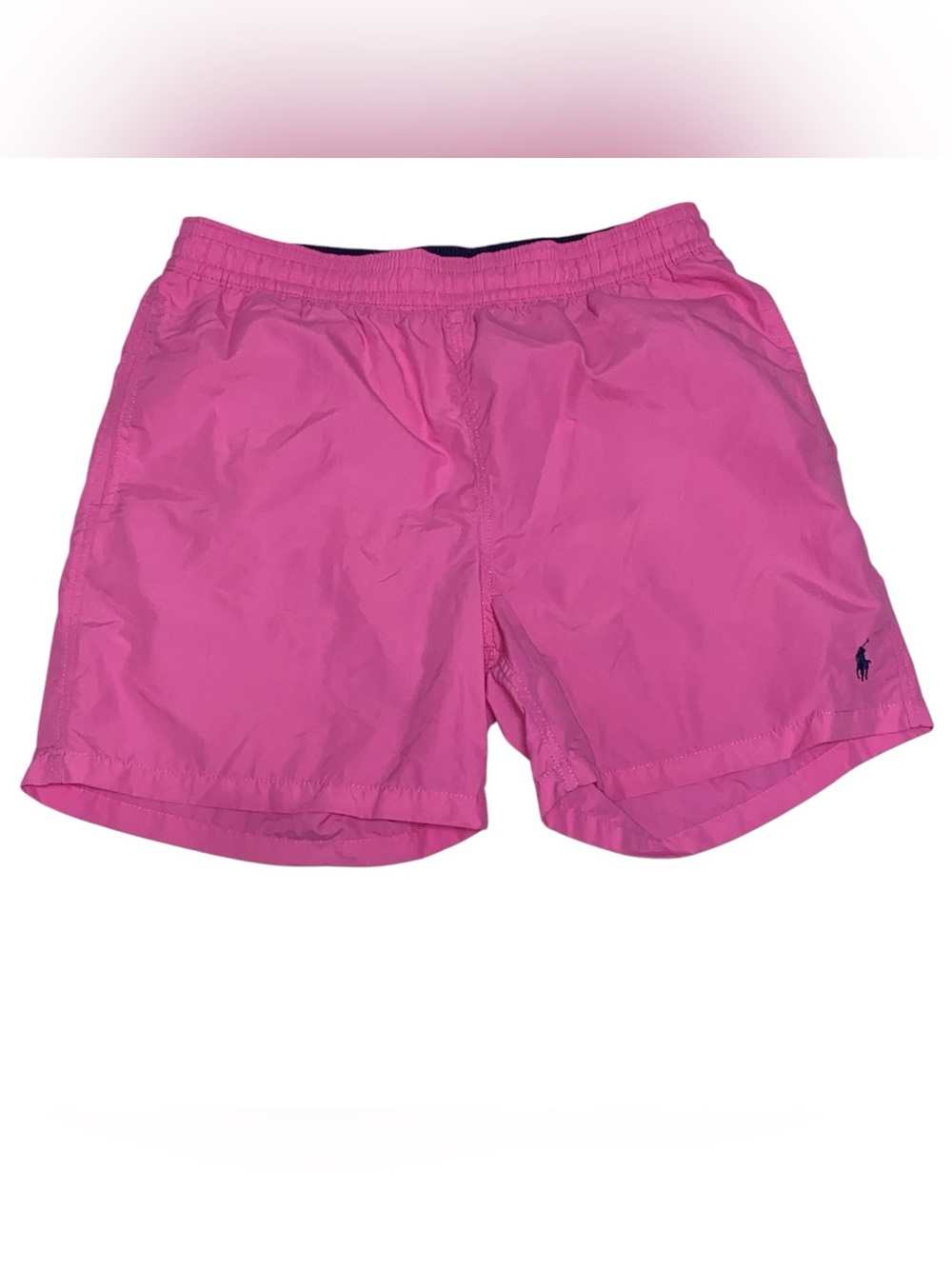 Vintage Y2K Polo Ralph Lauren Pony Traveler Swim Trunks Pink Mesh Lined